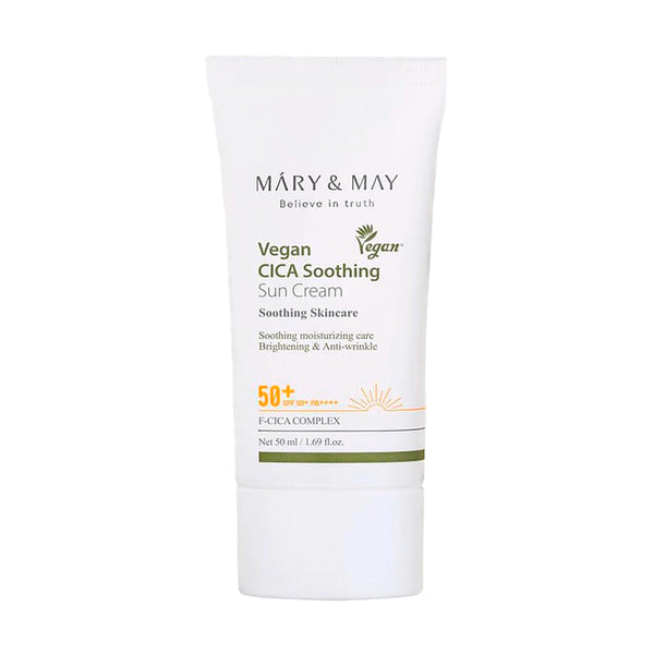 Nomierinošs saules aizsargkrēms ar centellu Mary&May CICA Soothing Sun Cream SPF 50+ PA++++