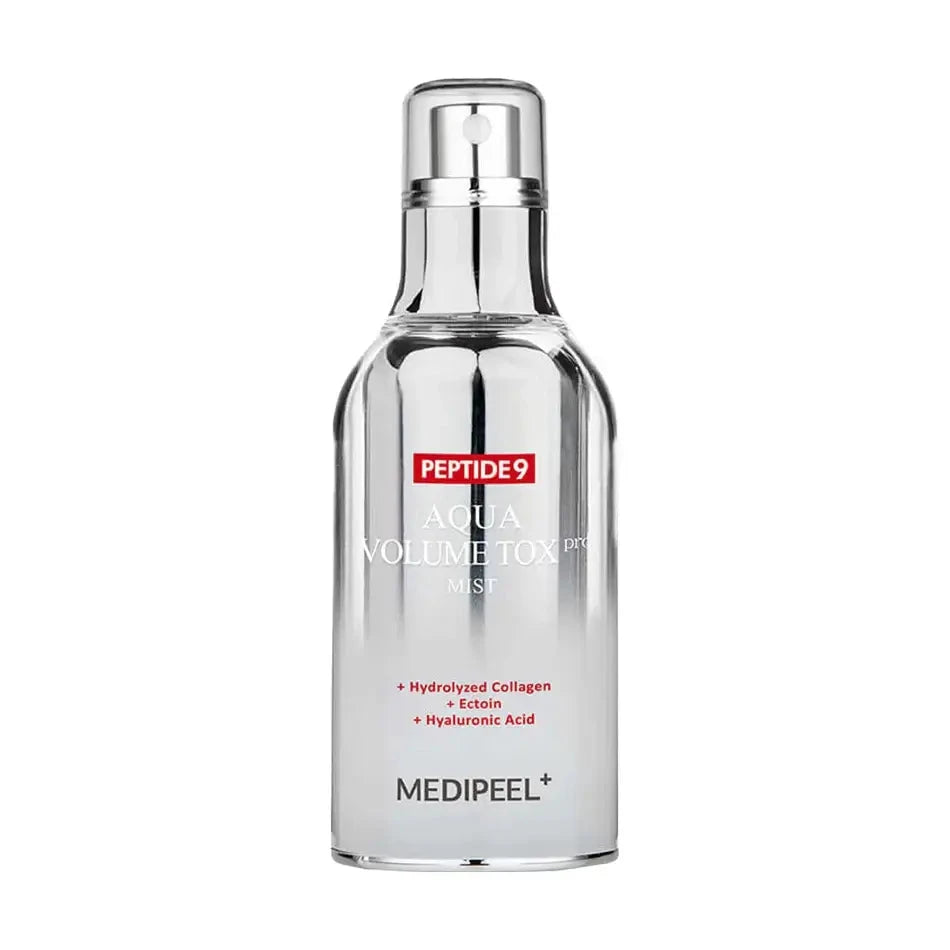 Mitrinošs peptīdu izsmidzināmais līdzeklis ādas tvirtuma palielināšanai Medi-Peel Peptide 9 Aqua Volume Tox Mist PRO