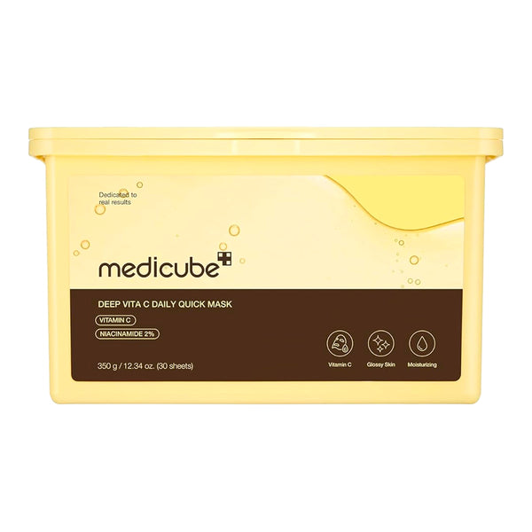 Осветляющие маски для сияния Medicube Deep Vita C Daily Quick Mask