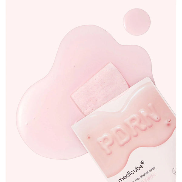 Mirdzumu piešķiroša auduma maska Medicube PDRN Pink Vita Coating Mask