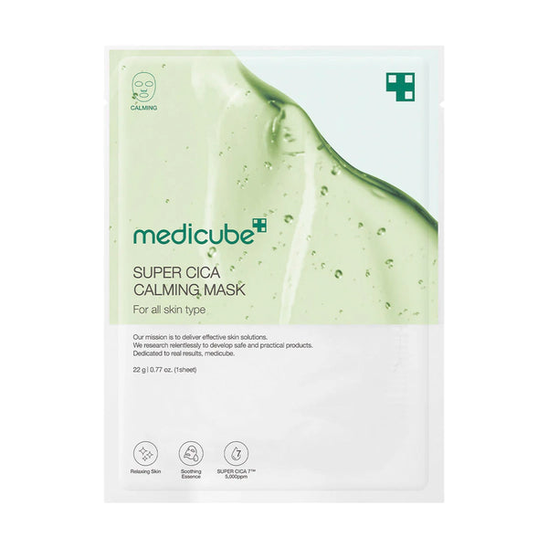 Ультратонкая успокаивающая маска с центеллой Medicube Super Cica Calming Mask