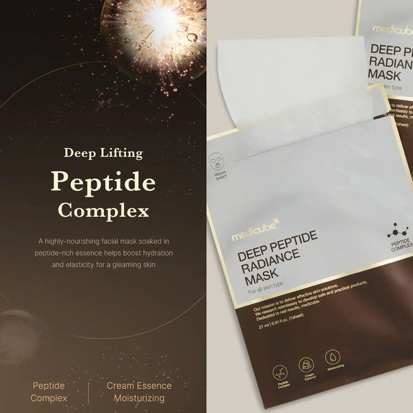 Пептидная тканевая маска для сияния Medicube Deep Peptide Radiance Mask