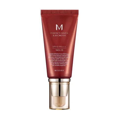 BB-krēms Missha M Perfect Cover BB Cream SPF 42 PA+++ Makeup MISSHA 50 ml. #13 Bright Beige 