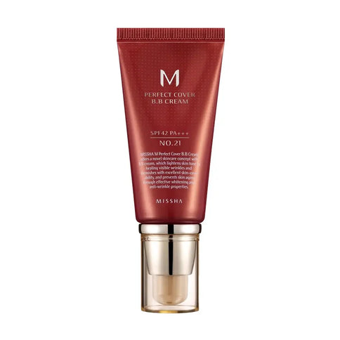 BB-krēms Missha M Perfect Cover BB Cream SPF 42 PA+++ Makeup MISSHA 50 ml. #21 Beige 