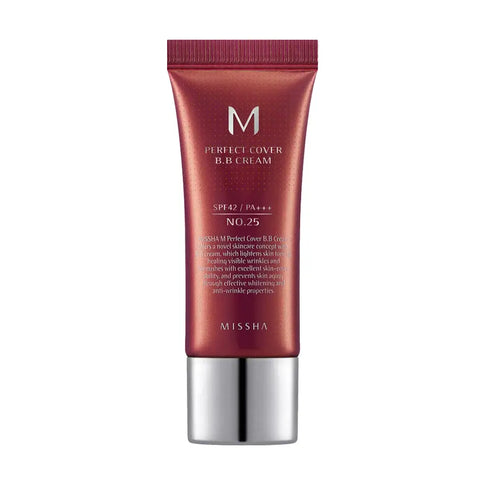 BB-krēms Missha M Perfect Cover BB Cream SPF 42 PA+++ Makeup MISSHA 20 ml. #25 Warm Beige 