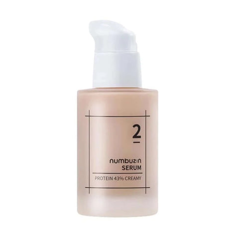 Proteīnu mitrinošais spēks veselai un mirdzošai ādai Numbuzin No.2 Protein 43% Creamy Serum  Numbuzin 50 ml.  