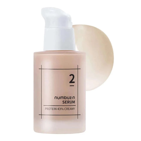 Proteīnu mitrinošais spēks veselai un mirdzošai ādai Numbuzin No.2 Protein 43% Creamy Serum  Numbuzin   