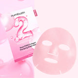 Sejas maska ar PDRN un kolagēnu Numbuzin No.2 Rose PDRN Collagen Plumping Sheet Mask
