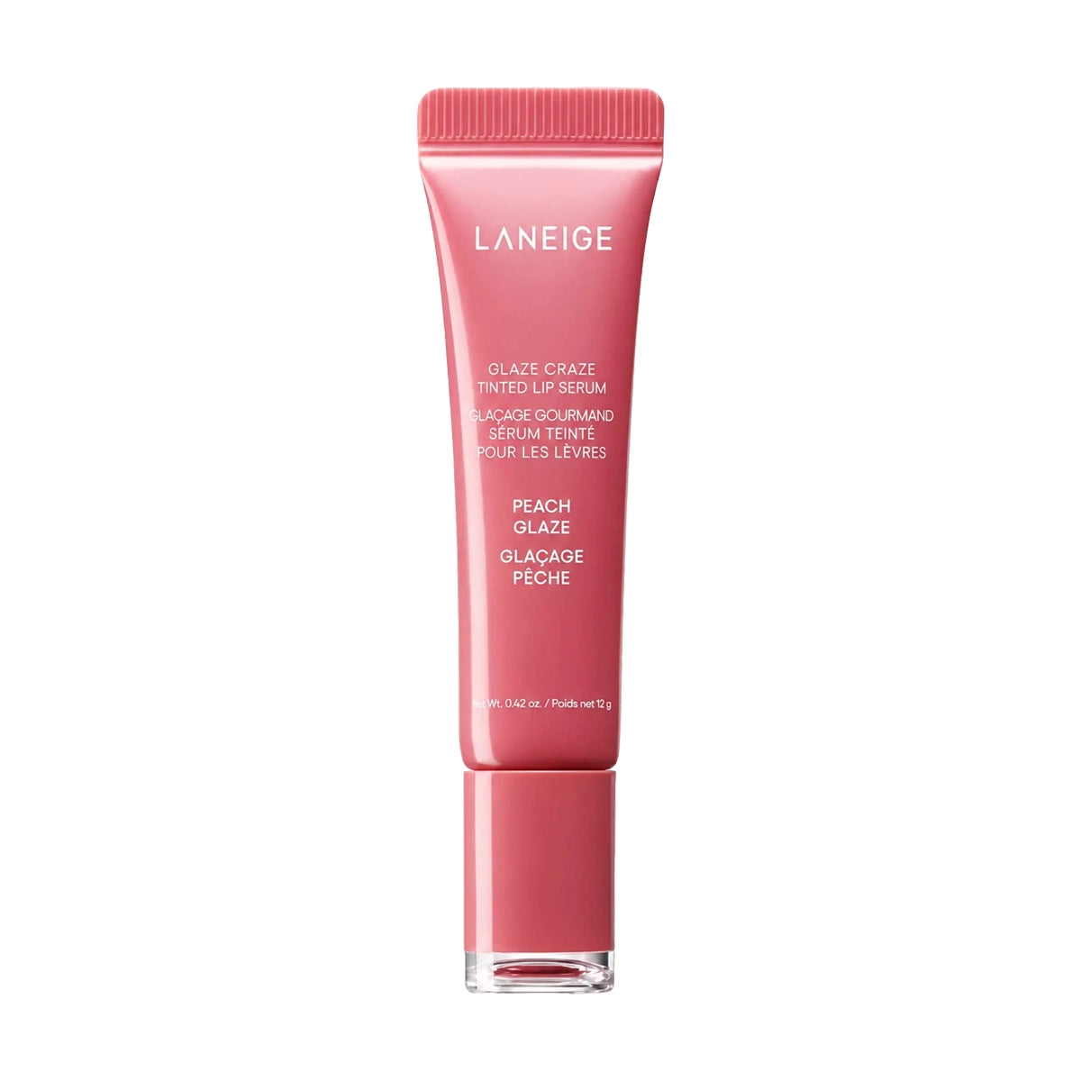 Tonējošs lūpu serums Laneige Glaze Craze Tinted Lip Serum Peach Glaze