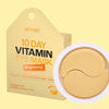 Освежающие гидрогелевые патчи Petitfee 10 Day Vitamin Eye Masks Brightening