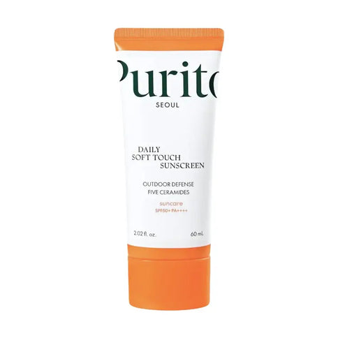 Saules aizsargkrēms ar jaunās paaudzes filtriem Purito Daily Soft Touch Sunscreen SPF50+ PA++++  Purito 60 ml.  