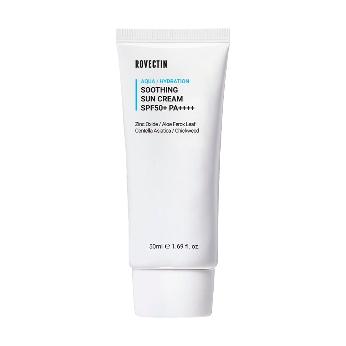 Minerāls saules aizsargkrēms ROVECTIN Aqua Soothing Sun Cream SPF50+ PA++++