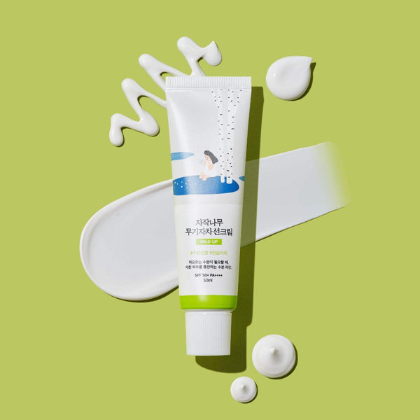 Санскрин с берёзовым соком Round Lab Birch Juice Moisturizing Mild-Up Sunscreen SPF50+ PA++++