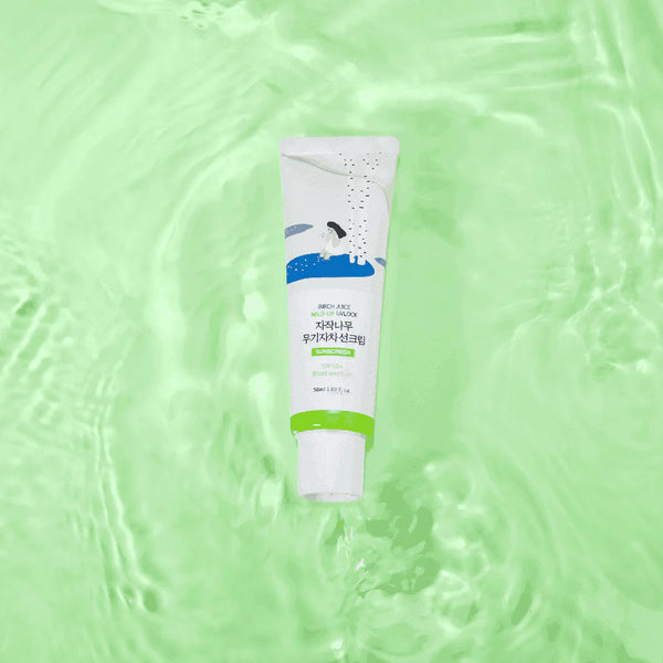 Санскрин с берёзовым соком Round Lab Birch Juice Moisturizing Mild-Up Sunscreen SPF50+ PA++++