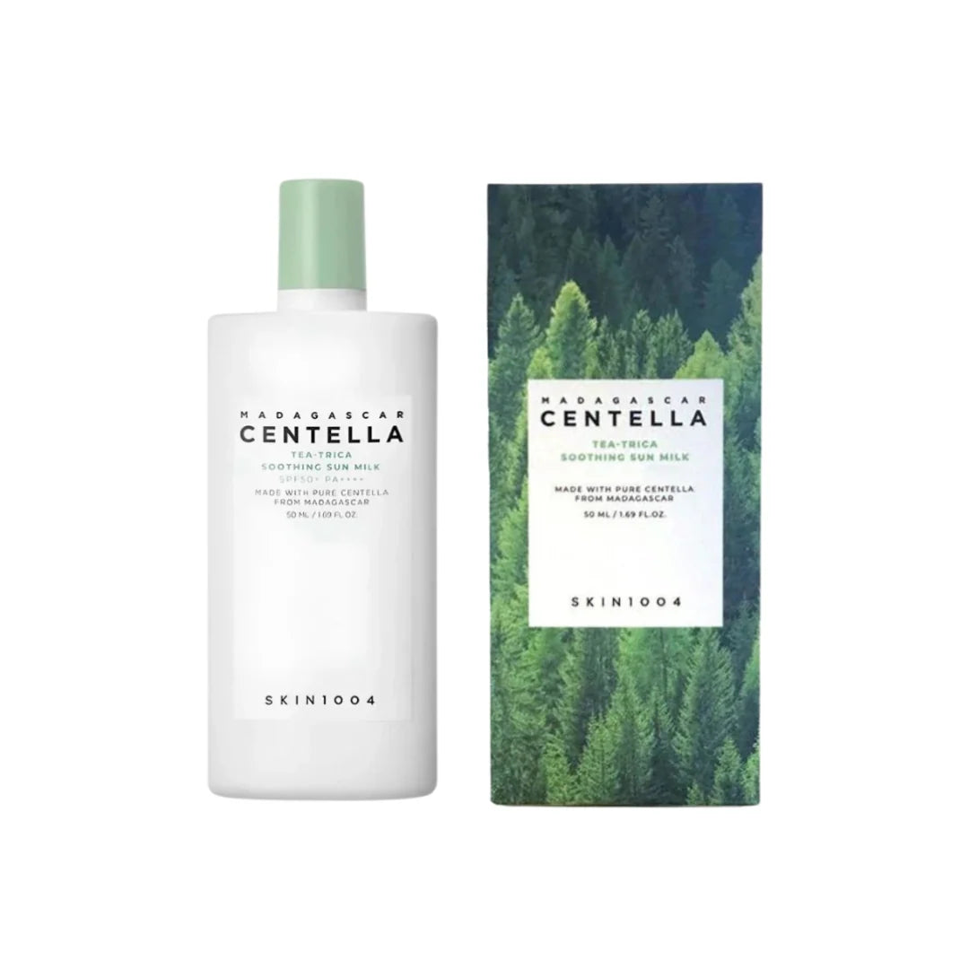 Saules aizsargpieniņš SKIN1004 Madagascar Centella Tea-Trica Soothing Sun Milk SPF50+ PA++++