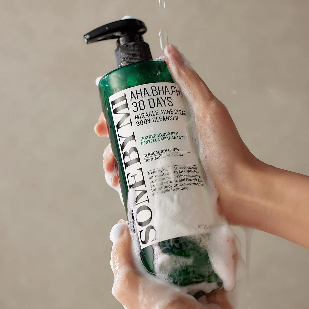 Attīroša dušas želeja problemātiskai ādai SOME BY MI AHA.BHA.PHA 30 Days Miracle Acne Body Cleanser