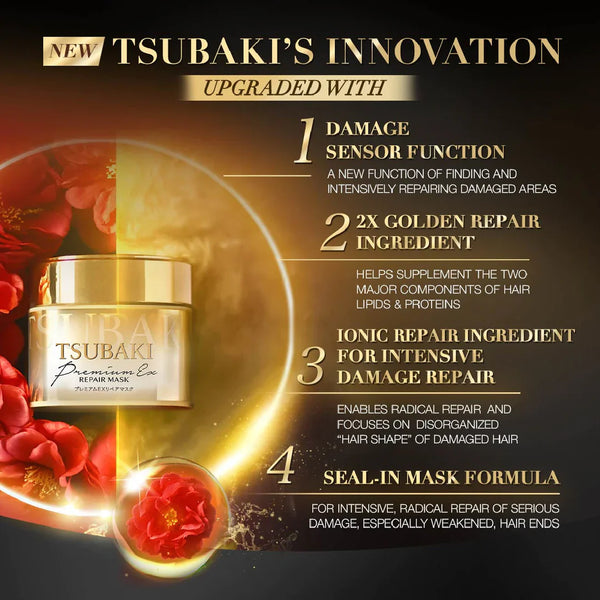 Восстанавливающая маска для волос Shiseido TSUBAKI Premium Repair Mask Hair