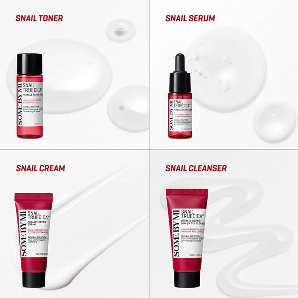 Набор миниатюр с муцином улитки Some By Mi Snail Truecica Miracle Repair Starter Kit