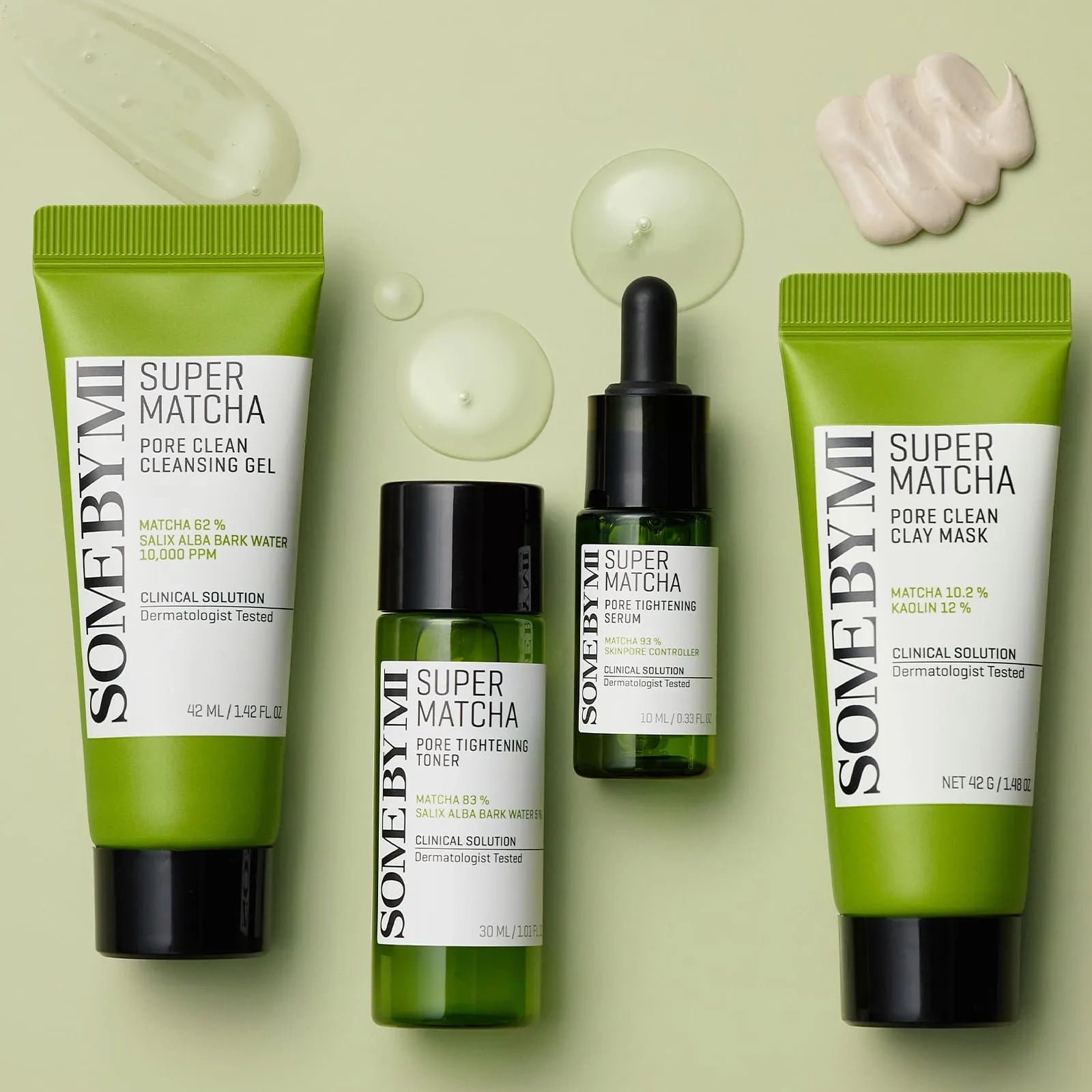 Miniatūru komplekts priekš poru sašaurināšanai ar matcha tēju Some By Mi Super Matcha Pore Care Starter Kit