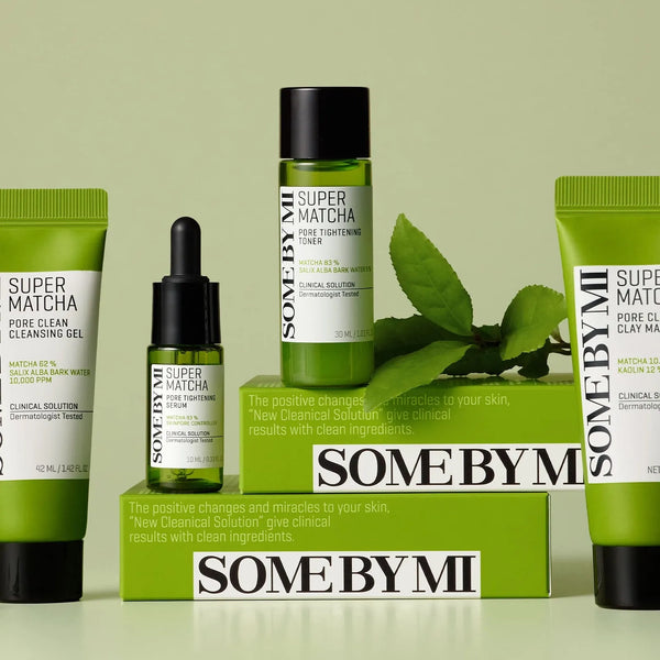 Набор миниатюр для сужения пор с чаем матча Some By Mi Super Matcha Pore Care Starter Kit