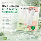 Nomierinoša sejas maska Sungboon Editor Deep Collagen Cica Teatree Soothing Mask