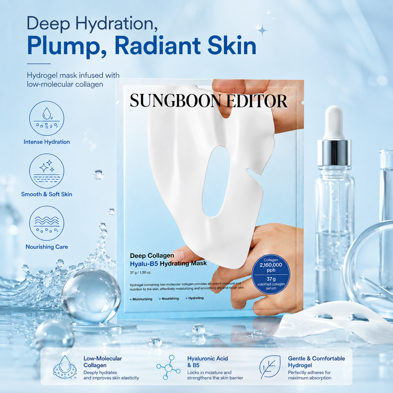 Увлажняющая маска Sungboon Editor Deep Collagen Hyalu-B5 Hydrating Mask