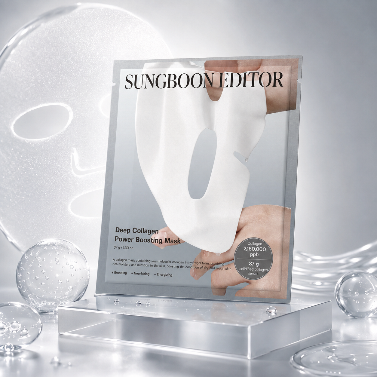 Liftinga sejas maska Sungboon Editor Deep Collagen Power Boosting Mask