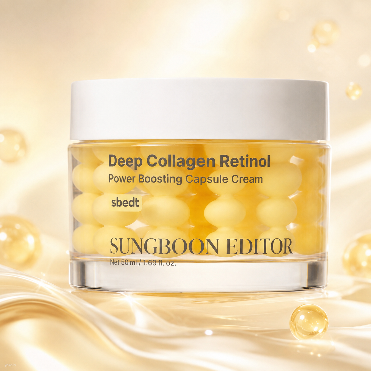 Kapsulu sejas krēms Sungboon Editor Deep Collagen Retinol Power Boosting Capsule Cream