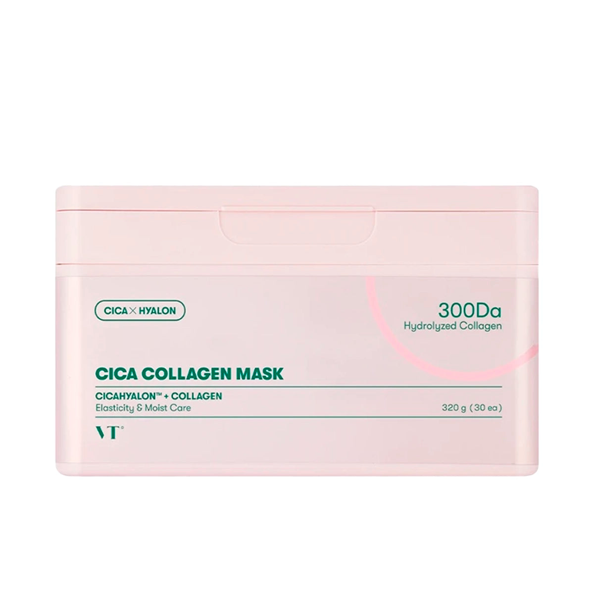 Kolagēna auduma masku komplekts ādas elastībai VT Cosmetics Cica Collagen Mask