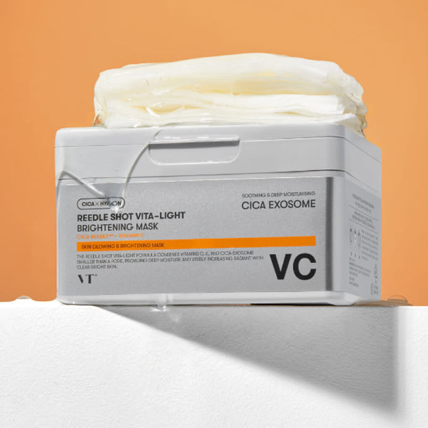 Набор осветляющих тканевых масок с микроиглами VT Cosmetics Reedle Shot Vita-Light Brightening Mask