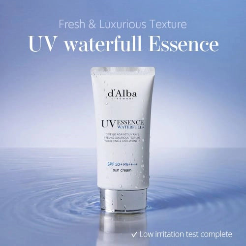 Увлажняющий солнцезащитный крем для лица d'Alba Waterfull Essence Sun Cream SPF 50+ PA++++