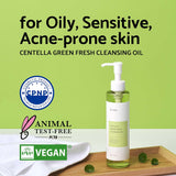 Hidrofīlā eļļa ar Āzijas centellu iUNIK Centella Green Fresh Cleansing Oil