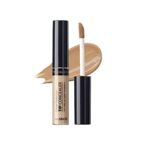 Šķidrais korektors The Saem Cover Perfection Tip Concealer  The Saem Contour Beige  