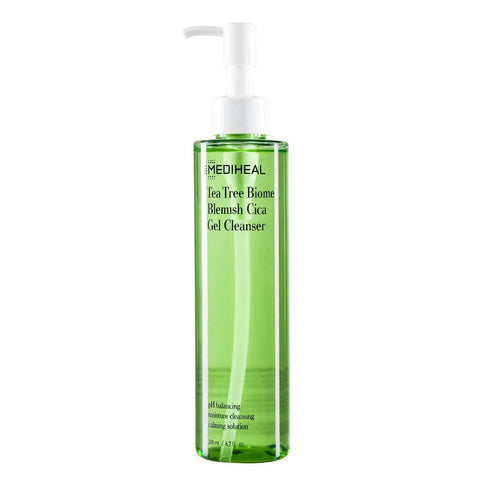 Tīrīšanas želeja mazgāšanai MEDIHEAL Tea Tree Biome Blemish Cica Gel Cleanser  Mediheal   