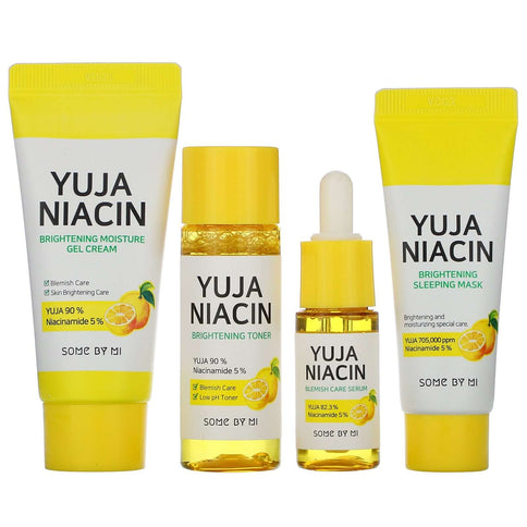 Komplekts miniatūru ar yuzu priekš toņa izlīdzināšanai Some By Mi Yuja Niacin 30 Days Brightening Starter Kit Komplekti Some By Mi   