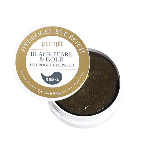 Hidrogēla patči ar pērļu ekstraktu Petitfee Black Pearl & Gold Hydrogel Eye Patch, 60gab.  Petitfee   