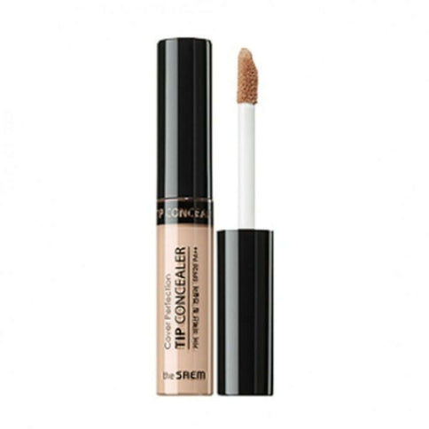 Šķidrais korektors The Saem Cover Perfection Tip Concealer  The Saem Peach Beige  